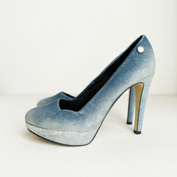 Vintage Diesel Faded Denim High Heels 36 - Picture 3 of 6